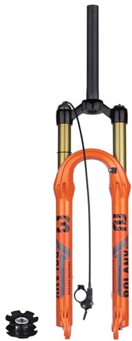 27,5 Forcelle Bici Forcella Ammortizzata MTB, Forcella Ammortizzata Bicicletta Mountain Bike Per Pneumatici Da 1,5-2,4 Viaggio Forcelle Ammortizzate Con Controllo Filo Da 120 Mm 1