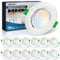 Einbaustrahler 230V Dimmbar, 5W Flach LED Spot Schwenkbar IP44 450LM, 3CCT Warmweiß Neutralweiß Kaltweiß 25mm Deckenspots für Badezimmer Wohnzimmer Küche, 12er Set