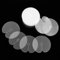 COMNICO Hair Heat Shield Guards, 50Pcs Circular Hair Extensions Shield Clear Fusion Glue Protector Single Hole Round Spacer Template Heat Shield Guards for Hair Extension Bonding