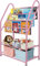 Bibliothèque pour enfants, bibliothèque pour enfants, bibliothèque moyenne, étagère de rangement pour livres et jouets pour chambre à coucher, salle de jeux, hauteur parfaite pour les enfants (rose)