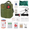 HIULLEN Erste Hilfe Set Outdoor, 46 Stück Medizinische Taktische Tasche, Erste Hilfe Trauma Set, First Aid Kit Military, Notfall Trauma Survival Ausrüstung für Camping, Wandern, Zuhause(Grün)