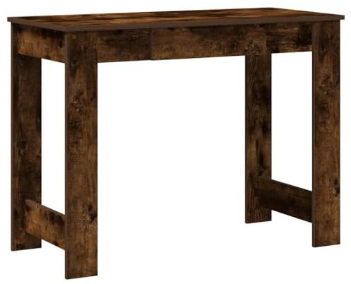 vidaXL Escritorio de Madera contrachapada Roble Ahumado 100x45x75 cm, Escritorio de Oficina, Mesa de Ordenador, Escritorio de Estudio