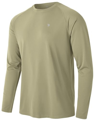 Rdruko Langarmshirt Herren T-Shirts UV Shirt Laufshirt | Leichte Rashguard,UPF 50+ Sonnenschutz,Schnelltrocknend,Atmungsaktiv,Outdoor Sportshirt,Männer Funktionsshirt Sommer