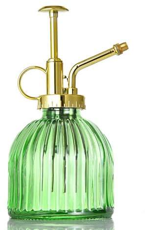 WyndShades Spray Bottle for Plants, Hair & Cleaning – 200ml Refillable Fine Mist Plant Mister – Green Glass Water Spray Bottle, One Pack