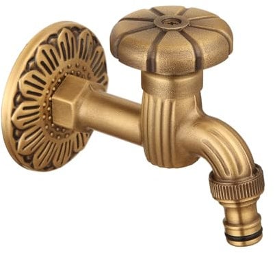 Antique Robinet de Jardin Style Renaissance 1/2 Robinet Gargouille en Laiton pour Fontaine Design tête