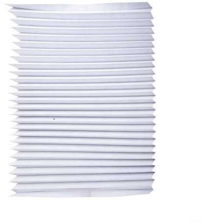 Tenda veneziana in PVC, 60 x 150 cm, senza fori, con clip, per camera da letto, cucina, bagno, facile da montare (bianco)