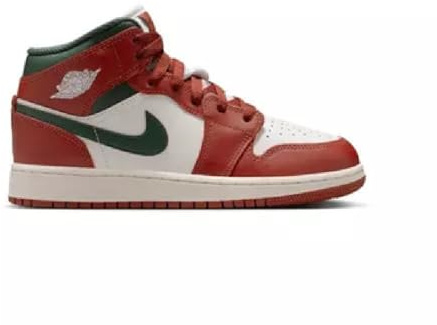 NIKE Shoes Air Jordan 1 Mid (GS) Code DQ8423-105 White Boys, Cream Green, 36 EU