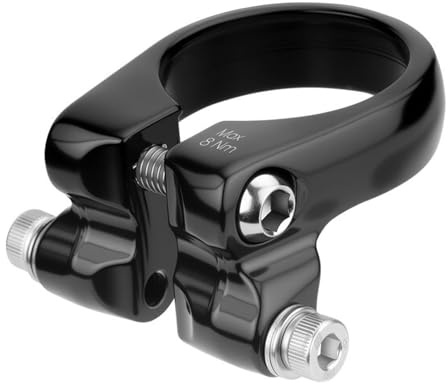 Alloy Seat Post Clamp with Rack Mount, Bicycle Rack Mount Luggage Carriers | Adapter Extend Clamps Quickly Release Clamps for 33.5?C34.9 mm diameter Adaptor Sleeves
