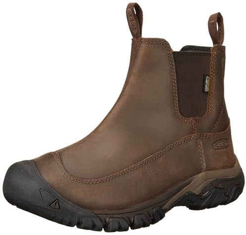 KEEN Men's Anchorage Boot 3 Waterproof Hiking Boots, Dark Earth/Mulch, 10.5