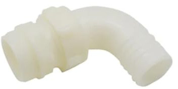 Raccordo 3 pezzi curvo a 90° 1 1/4 x30mm per tubi in poliammide