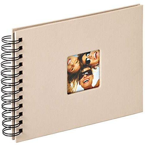 walther design Fotoalbum sand 23 x 17 cm Spiralalbum mit Cover-Ausstanzung, Fun SA-109-C