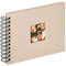 walther design Fotoalbum sand 23 x 17 cm Spiralalbum mit Cover-Ausstanzung, Fun SA-109-C