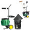 UPP Garten- & Werkzeugtrolley I Transportwagen mit 12 & 20 L Eimer | Gerätehalter und Tasche mit 12 Fächern für Gartenwerkzeug I Gartentrolley mit Rollen I 40 kg belastbar I 100 cm Langer Griff