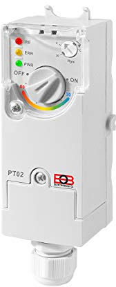 Elektrobock Anlegethermostat PT02, weiß