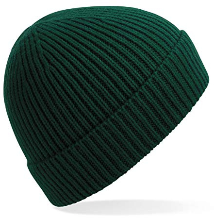 Beechfield Engineered Knit Ribbed Beanie Grün Bottle Green One Size