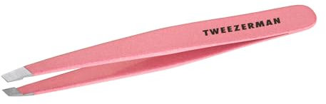 Tweezerman Exclusiva pinza inclinada Dusty Rose - Pinzas de depilación, acero inoxidable