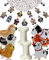 Hund Thema Geburtstagsfeier Lieferungen, 2 Stück Hundegesichts-Banner 6 Stück Hundeballons 2 Stück Knochenballons und 10 Stück Hundepfoten-Luftballons für Kinderwelpen-Geburtstagsfeier