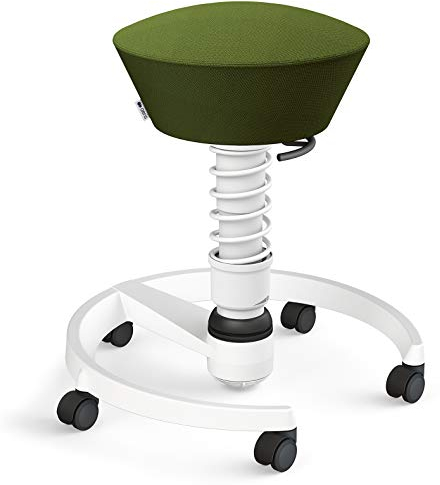 aeris Swopper – Ergonomischer Hocker – Bürohocker höhenverstellbar – Vielseitiger Schreibtischstuhl für einen gesunden Rücken – Bürostuhl mit Rollen, Feder Standard