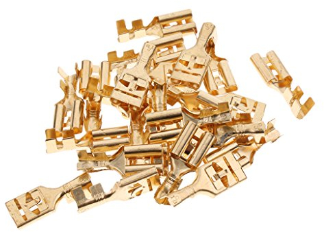 prasku Hochwertiger 25 Teiliger Anschlusskabel Flachstecker 9,5 Mm