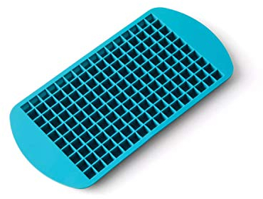 Houdini Crushed Ice Cubes Tray, Produces 160 Mini Cubes, Blue