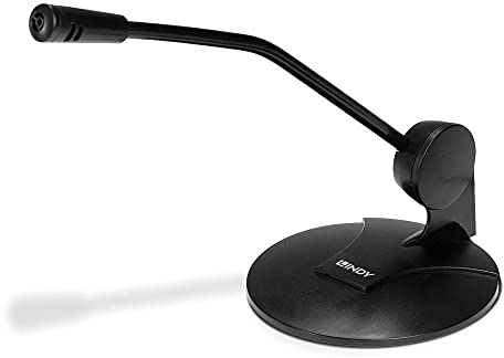 LINDY 20440 - Microfono audio da scrivania, 3,5 mm