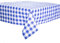 texpot Landhaus Tischdecke 40 x 140 cm blau-weiß Kariert aus 100% Baumwolle im 20 mm Karo Bauernkaro
