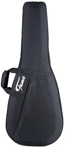 Fame Softcase für Konzertgitarren, Leicht, Wetterfest, mit Polsterung, Rucksackgarnitur, Zubehörfach, 1.7kg