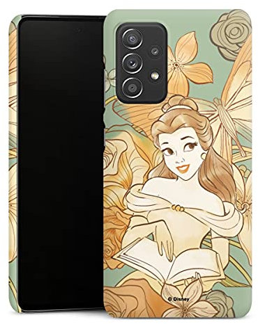 DeinDesign Premium Case kompatibel mit Samsung Galaxy A52s 5G Smartphone Handyhülle Schutzhülle matt Die Schöne und das Biest Disney Princess Offizielles Lizenzprodukt