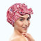 Bodylife Shower Cap Reusable Bath Cap Waterproof Mold Proof With Bow Flamingo Sunset