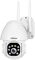 SRIHOME 3MP PTZ IP Security Camera with Human Motion Tracking, Full-Color Night Vision, Sound and Light Alarm, IP66 Waterproof, 2-Way Audio, TF Card Local Storage