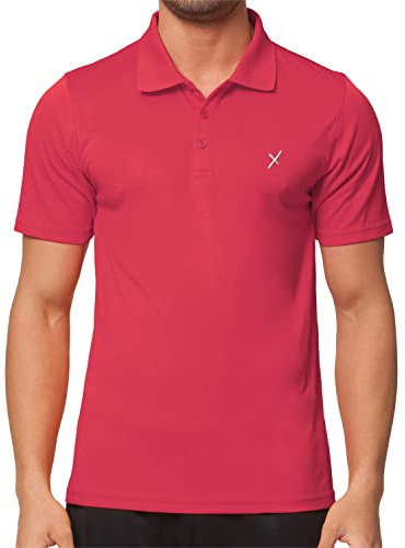 CFLEX Herren Sport Shirt Fitness Polo-Shirt Sportswear Collection - Rot XXL