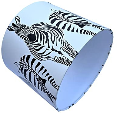 Zebra Lampshade Ceiling Light Shade Jungle Safari Animal Print Theme Design Bedroom Nursery