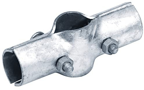 OTTFF Linienschienenklemme für Kettengliedzaun, Boulevard-Rohrschellen, Kreuz-Krid-Verbindungsstück, 8 Stück, 3,5 x 3,5 cm
