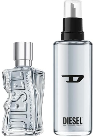 Diesel, Eau de Toilette Pour Homme D by Diesel 50 ml + Recharge 150 ml, Lot de 2 Produits