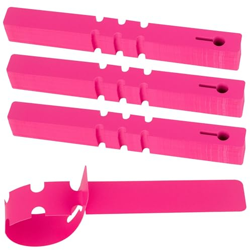 MetVot 300 Stück Pflanzenschilder 21x2 cm Garten Pflanzenetiketten zum Beschriften, Wetterfeste, Hängende Pflanzenschilder zum Beschriften für Pflanzen rosa