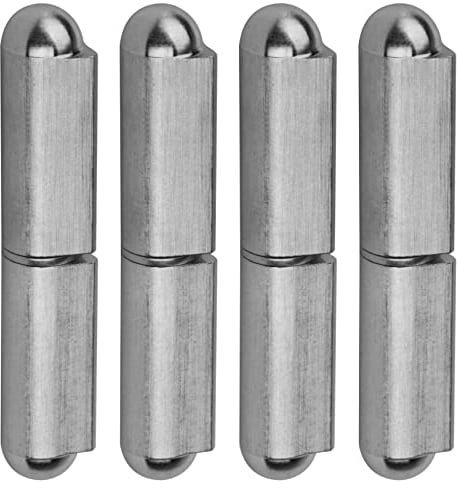 TSSS 4 cerniere di saldatura da 100 mm, in acciaio inox, rimovibili, per porte in metallo, cancello da giardino, diametro del perno della cerniera: 10 mm, portata 200 kg