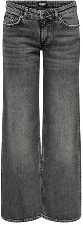 ONLY Female Jeans mit weitem Bein ONLJUICY Niedrige Taille Weiter Beinschnitt Jeans