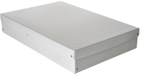 Original Falken PureBox Pro. Made in Germany. 100 mm hoch DIN A2 DIN ISO 9706 DIN ISO 16245-A. Säurefreie uns alterungsbeständige Aufbewahrungsbox mit Deckel geeignet für Archivierung Archivbox