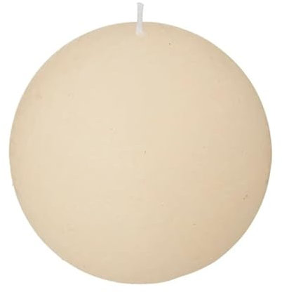 Atmosphera Créateur d'intérieur - Bougie Boule Rustic 10cm Ivoire