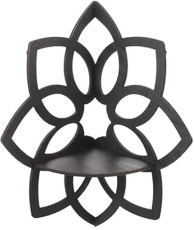 CosyCaya Lotus Eckregale Boho Wand-Eckregale Schwimmende Regale Kristall Ausstellungsregal