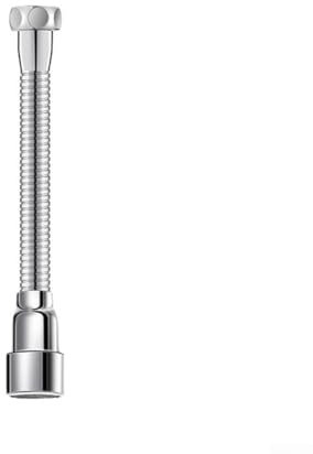 Umschalten zwischen Puls und Duschwasser mit Edelstahl-Wasserhahn-Verlängerungsdüse, Strahlregler, 6 Größen erhältlich (40 cm)