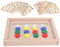 Wooden Children Slide Puzzle, Color Logic Game, Shape Matching Brain Teaser Educational Toy, Intellectual Development Puzzle Toys for Boys Girls