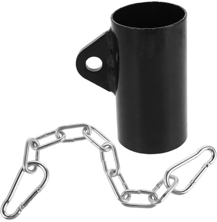 Milisten Langhantel Ruderaufsatz T-Form Trainingszubehör Aus Stahl Mit Kette Hantelstangen Adapter Für Heim Und Fitnessstudio Rückentraining