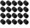 Sileduove Lot de 20 housses de protection pour pieds de chaise, embouts de protection anti-rayures en PVC, forme ronde (12 mm)