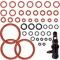 SPOKKI Lot de 45 joints toriques en silicone rouge, kit d'entretien pour machines à café Saeco, Philips, Spidem et Gaggia
