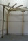 Premium Wooden Corner Pergola Kit – Handcrafted Sculpted Rafters for a Stylish Outdoor Retreat (Green, 2 x 2 m)