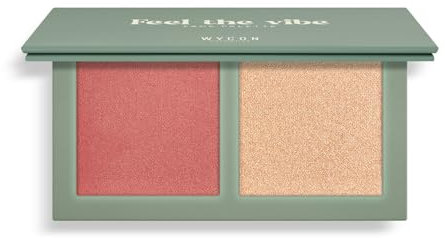 WYCON cosmetics FEEL THE VIBE PALETTE Palette viso dalla texture ibrida con blush ed illuminante 03 RESILIENCE