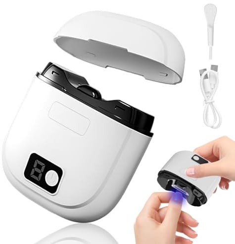 Coupe Ongle Electrique, Rechargeable USB Coupe-Ongles Automatique avec 3 Vitesses, Coupe et Meulage Automatiques, Lumière LED, Rangement Automatique, pour Bébés, Adultes, Personnes Âgées