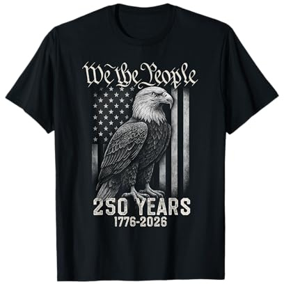 Adler und Flagge 250 Jahre USA 1776-2026 250. Geburtstag T-Shirt