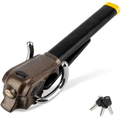 JMEST LEAD Steering Wheel Lock Universal Anti-Theft Device Heavy Duty Security Car Lock for Vehicle Auto Truck SUV Van
